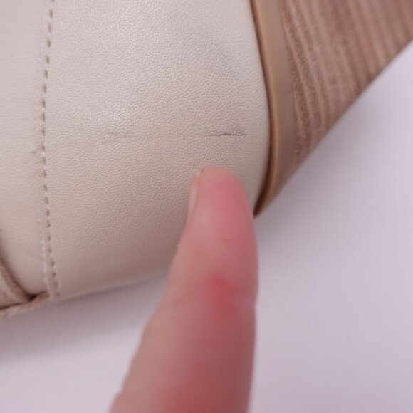 Dolce Vita Women's Ramone Leather Western Ankle Boots Cream Size 8 Pointed Toe - Picture 11 of 11